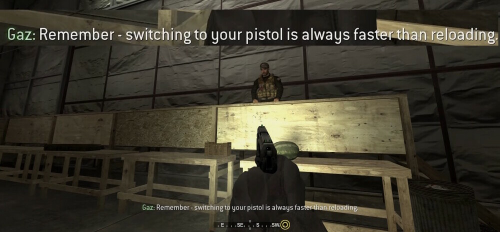 Switching to your pistol is always faster than reloading Call of Duty meme