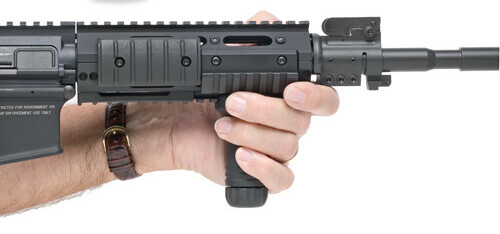 vertical grip in use