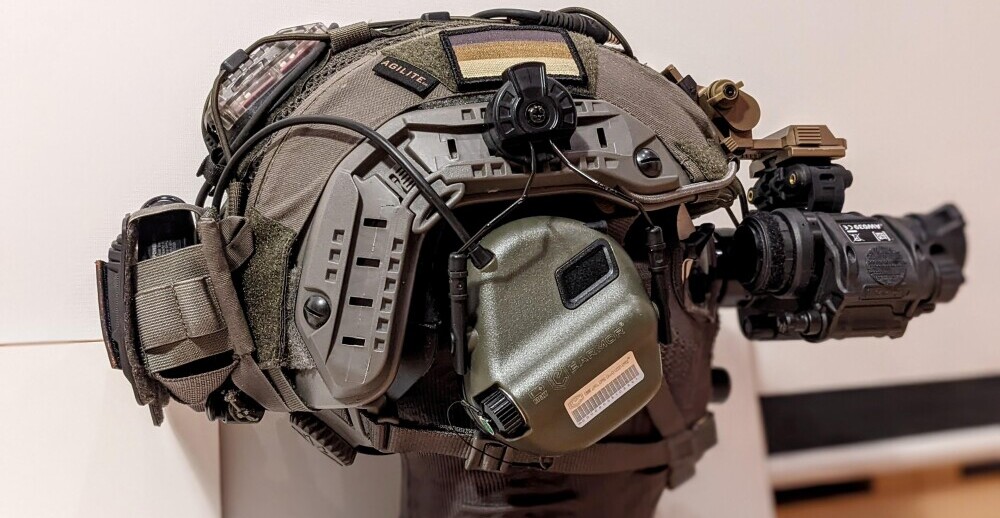 Customized airsoft helmet